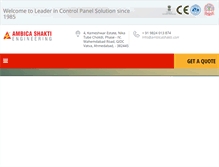 Tablet Screenshot of ambicashakti.com